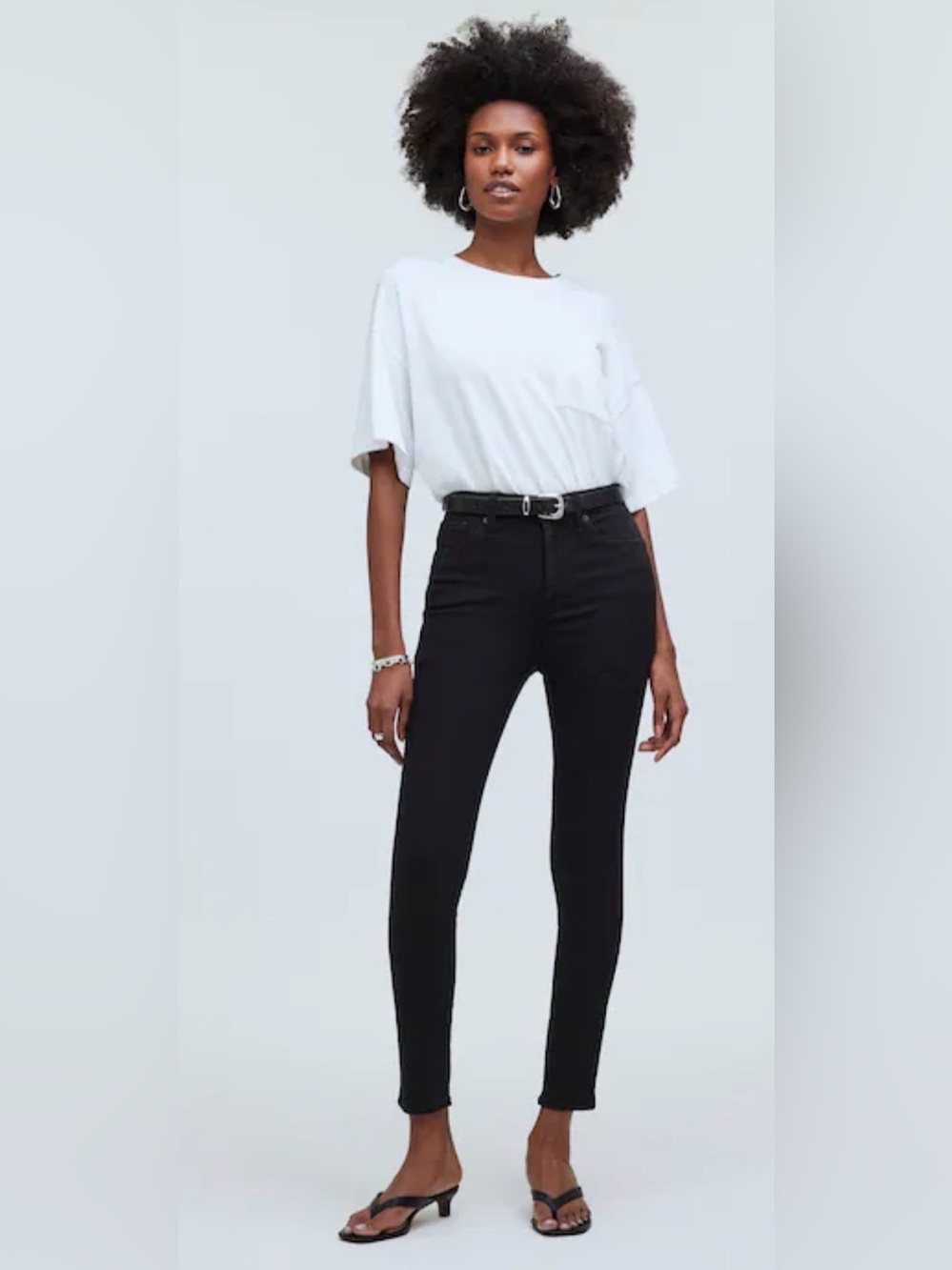 Madewell Black High-Rise Skinny Jeans